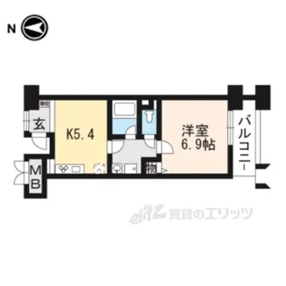 パインフィールド洛東【8階】の間取り