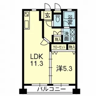 オーファス水前寺【2階】の間取り
