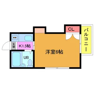 コーポいつき【2階】の間取り