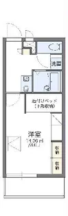 レオパレス油ヶ渕【2階】の間取り