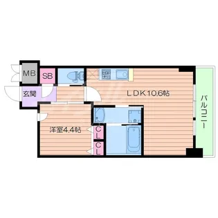 スプランディッド新大阪キャトル【10階】の間取り