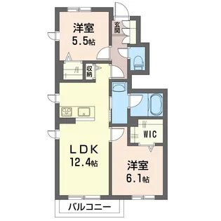 フェリシード【1階】の間取り