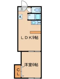 叶コーポ【1階】の間取り