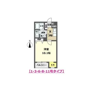 コンフリーIII【2階】の間取り