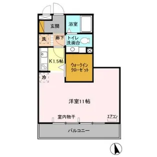 グランドセントレア888 A【2階】の間取り