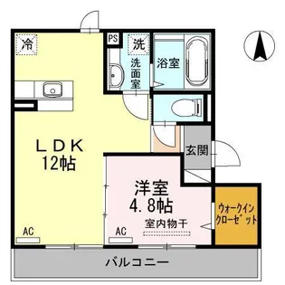セジュールDH【2階】の間取り