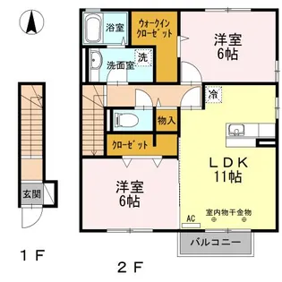 カモミール台町【2階】の間取り