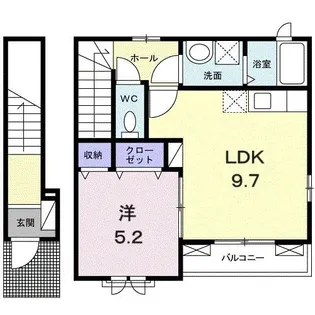 ルナ 三田【2階】の間取り