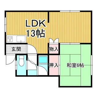 ハイツソシエ【1階】の間取り