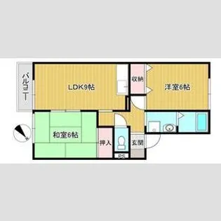 モノクローム古城【1階】の間取り