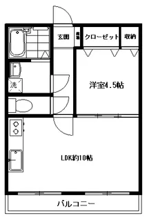 マイキャッスル戸越【2階】の間取り