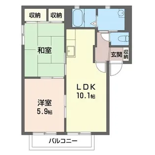 アーバンテラスA【1階】の間取り