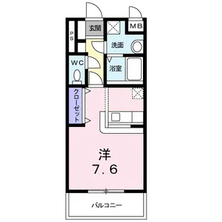 インター久留米SUR【1階】の間取り
