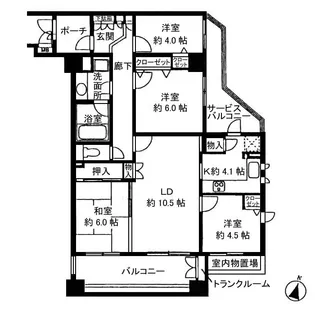 シーアイマンション池上【3階】の間取り