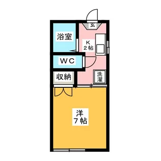 大富ヴィラ【1階】の間取り
