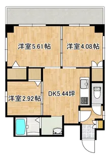 いわもとマンション【3階】の間取り