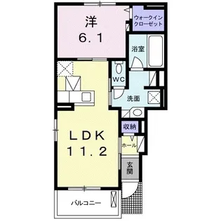 プラシード VI【1階】の間取り