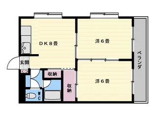 第5心友館【4階】の間取り