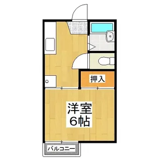 藤田コーポI【1階】の間取り