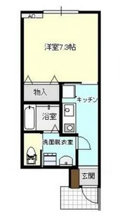 アバンティ城北【1階】の間取り