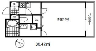 パレス東洋神戸3号館【3階】の間取り