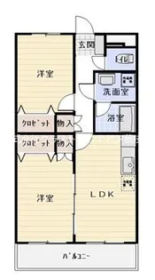 モン・ロジュマン【2階】の間取り