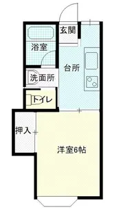 コーポチェリーFURUTO【2階】の間取り
