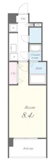 ケイウッドハウス【4階】の間取り