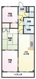 デンファレ【1階】の間取り