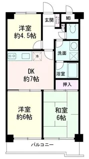 LAZ KONANDAI【1階】の間取り