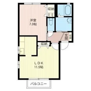 シェリール A【2階】の間取り