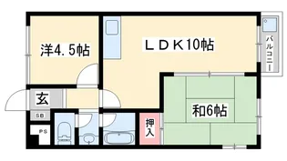 ベネフィス粟津【4階】の間取り