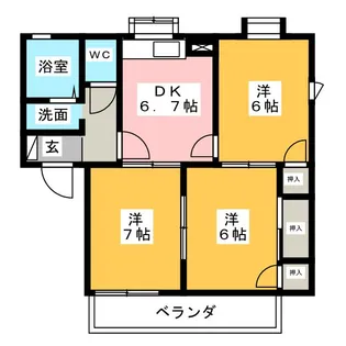 マンハイム嘉 C【1階】の間取り
