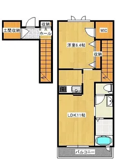 フルール エスペランス【2階】の間取り