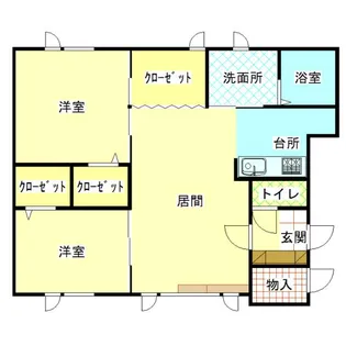 グリーンヒルズ2【2階】の間取り