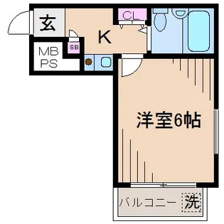 アートイン元住吉【4階】の間取り
