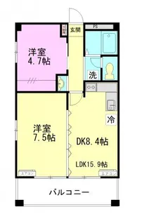 田園ドミールの間取り