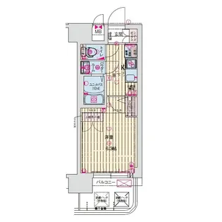 ソルテラスOSAKA GATE【7階】の間取り