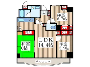 ドミール・コンフォール【2階】の間取り