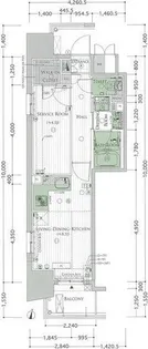 エステムプラザ名古屋丸の内【8階】の間取り