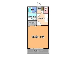 エイトハイツC【1階】の間取り