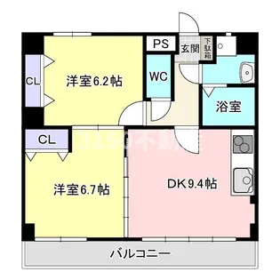 エミュールアサイ【2階】の間取り