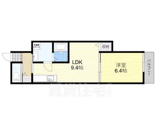 クレアール芝辻町【1階】の間取り