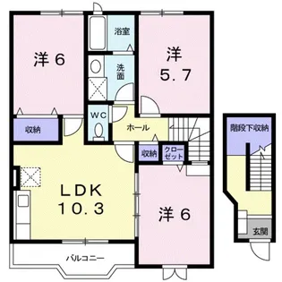 グランコートYS【2階】の間取り