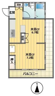 泰山荘【2階】の間取り