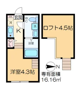 ハーモニーテラス鎌倉【1階】の間取り
