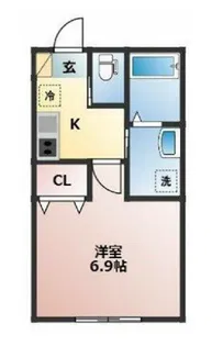 プラネアドール天台【1階】の間取り