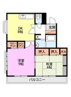 アーバンヒルカワセ【1階】の間取り