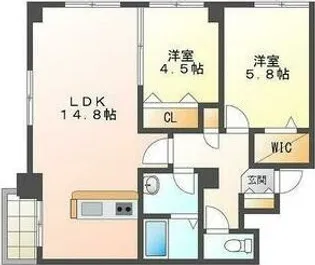 リベルタ発寒【3階】の間取り