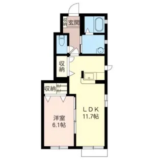 ベガB【1階】の間取り